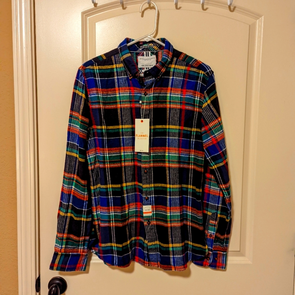 NWT Denim & Flower Ricky Singh flannel shirt medium